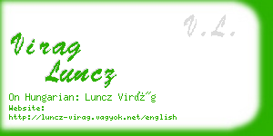 virag luncz business card